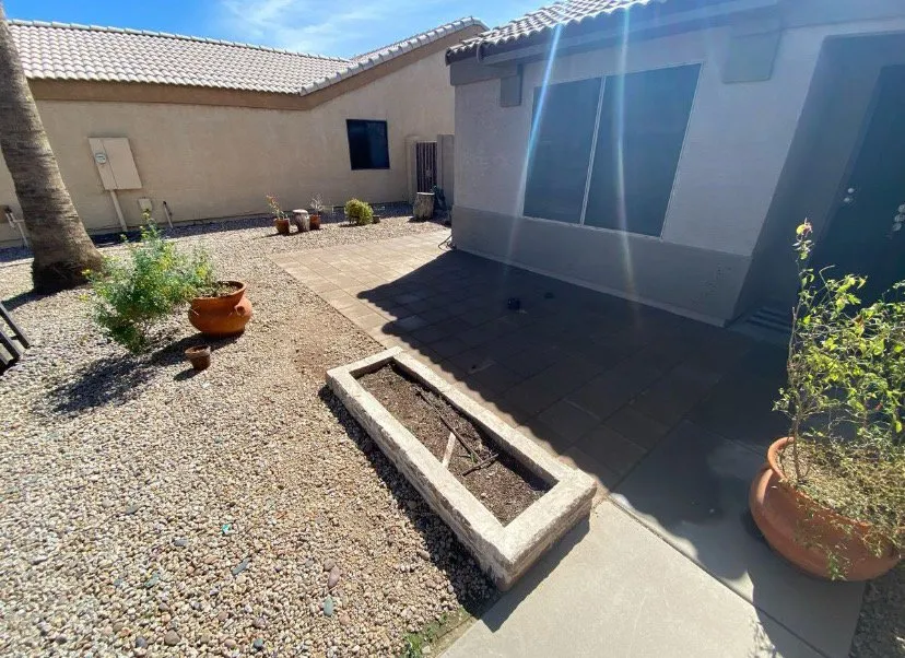 Expert garden landscaping in Mesa, AZ by Los hermanos hardscape&construction