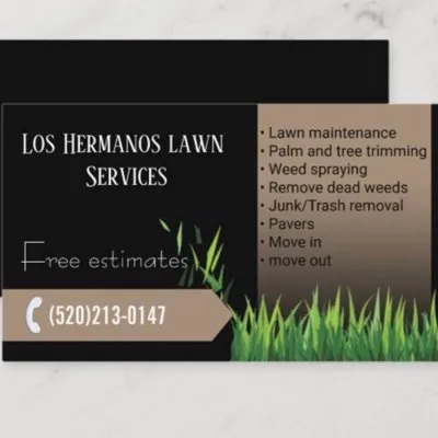 Los Hermanos lawn services Logo