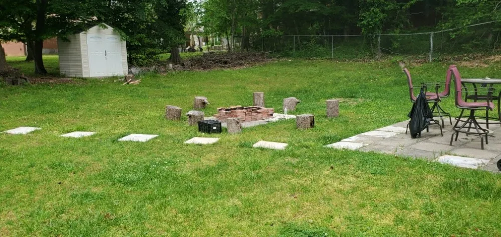 Custom yard cleanup service with custom design in Fort Washington, MD by Los Lopez Landscaping