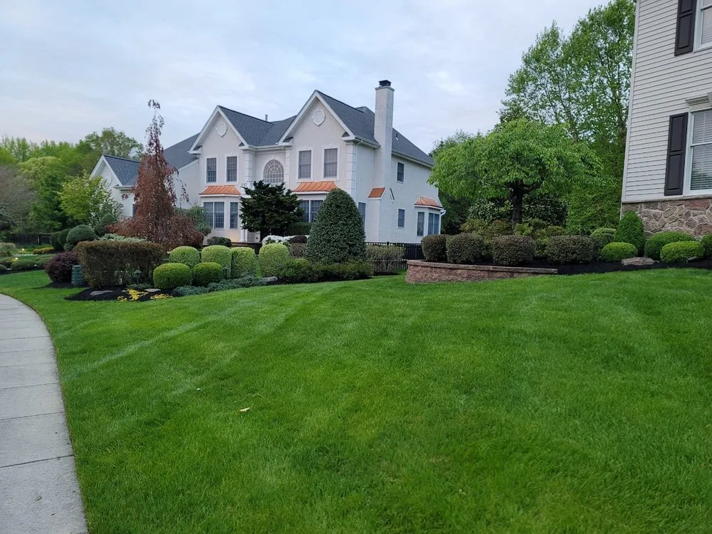 Custom lawn mowing service for outdoor upgrades in Cherry Hill, NJ by Los Mendez Landscaping