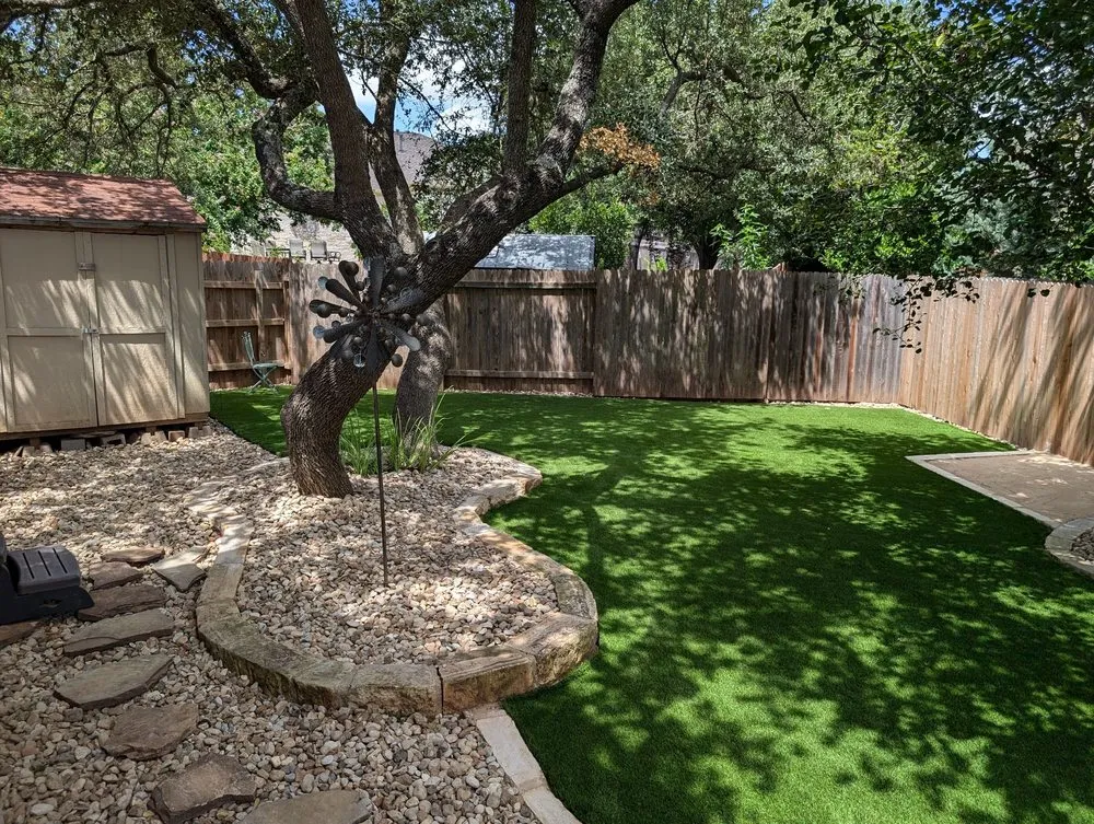 Professional yard cleanup service in Dripping Springs, TX by Los Rios Landscaping