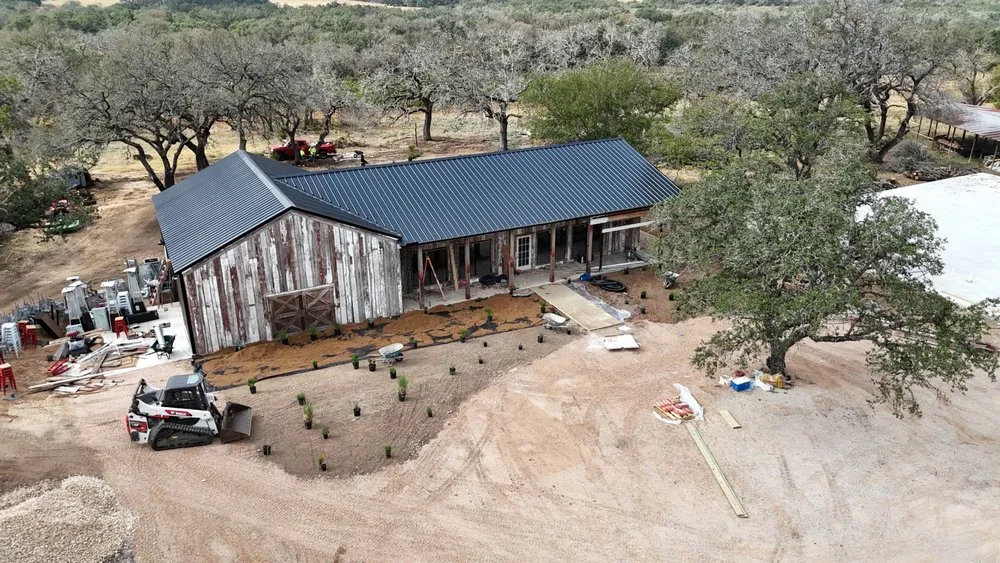 Custom garden landscaping in Dripping Springs, TX by Los Rios Landscaping