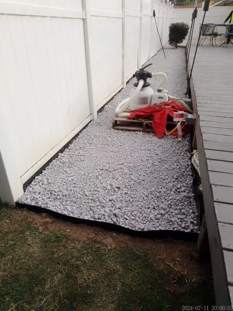 Professional landscape installation with custom design in Tupelo, MS by Los Tres Hermanos