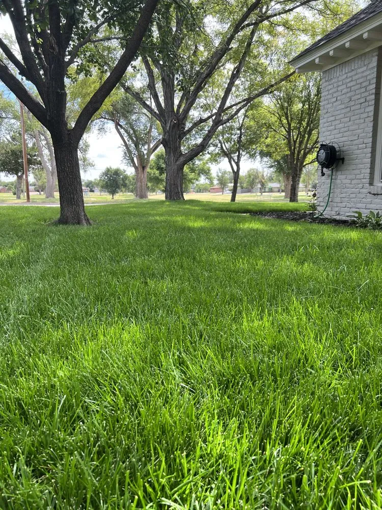 Affordable lawn mowing service for homes in Pampa, TX by Losoya & Son Landscaping
