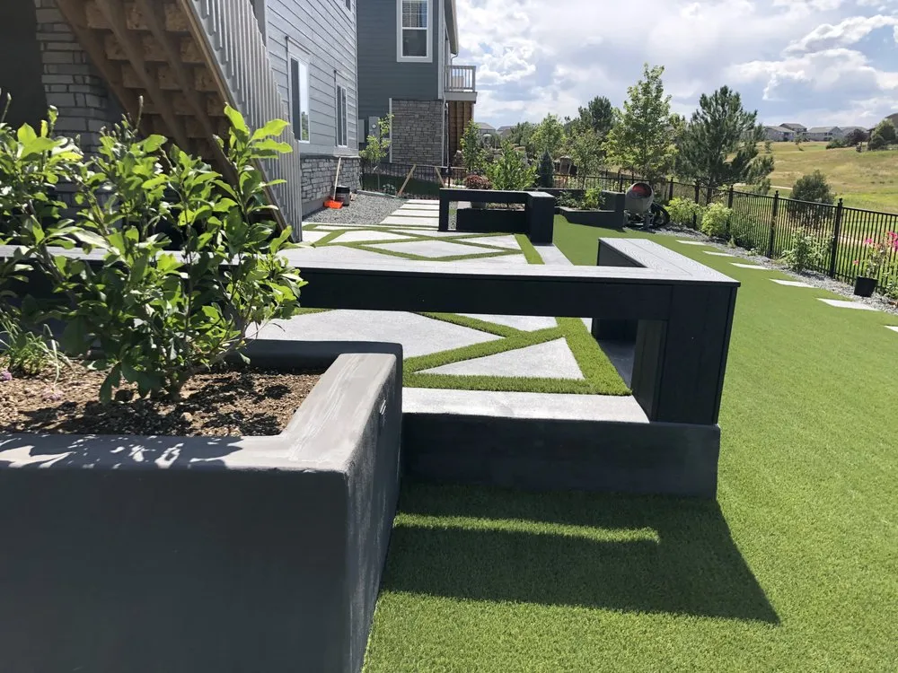 Custom garden landscaping for outdoor upgrades in Denver, CO by Lotus Concept Landscaping Designs