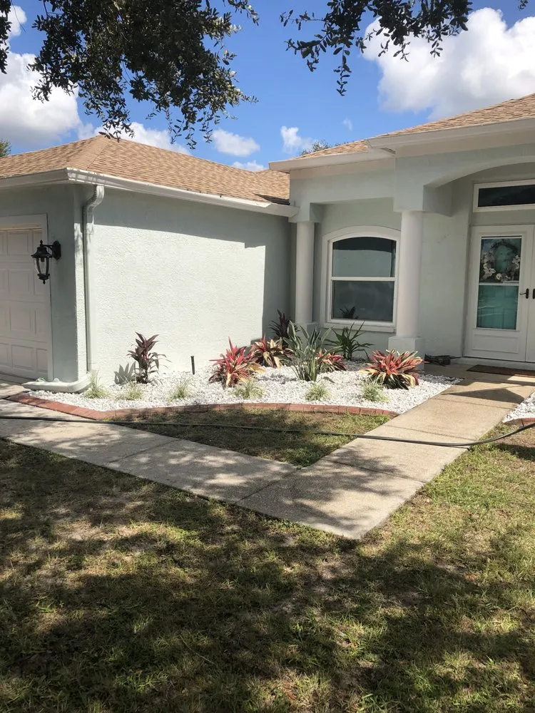 Professional outdoor landscaping for homes in Polk City, FL by Lotus Landscape & Irrigation