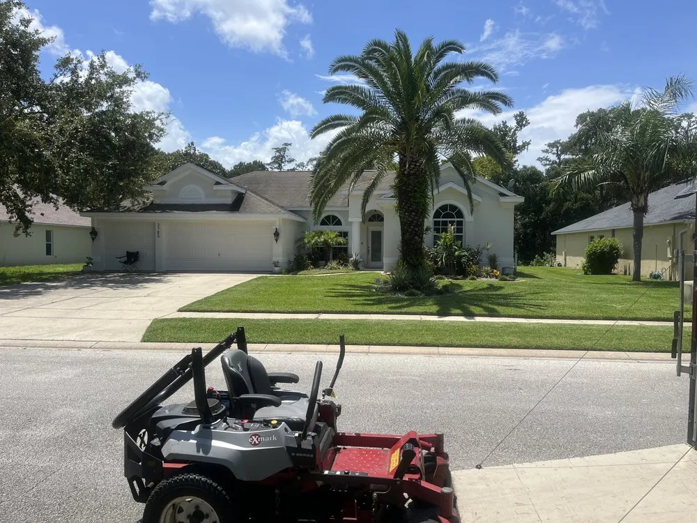 Top-rated landscape installation with custom design across Daytona Beach, FL - Loucain Lawn Care