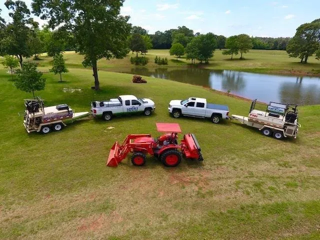 Reliable landscape design for homes in Jacksonville, TX by Lough's Hydromulching