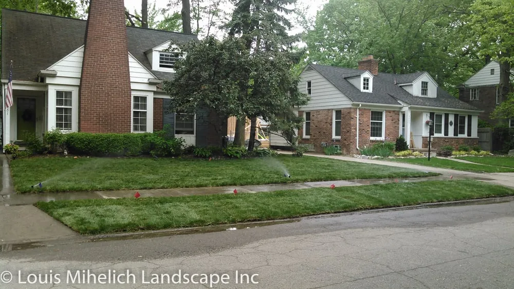 Reliable lawn mowing service with custom design in Macomb county, MI by Louis Mihelich Landscape