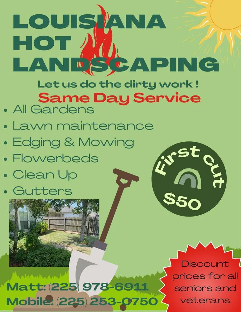 Affordable lawn care service experts serving Baton Rouge, LA - Louisiana Hot Landscaping