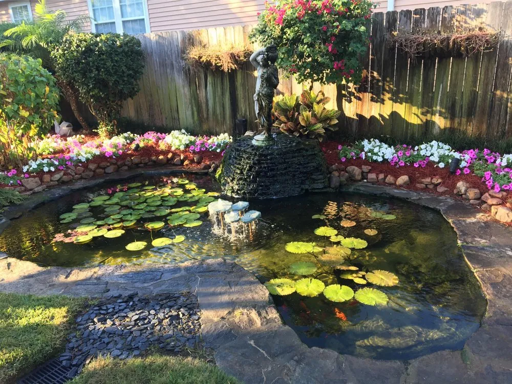 Top-rated garden landscaping for beautiful yards in Metairie, LA by Louisiana Land Art