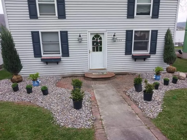 Reliable landscape installation for homes in Warners, NY by Lous Landscaping