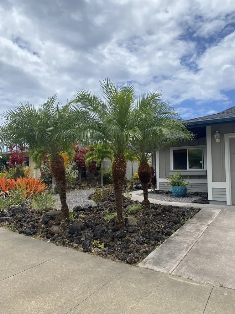 Local lawn mowing service with custom design in Holualoa, HI by Love It Landscapes