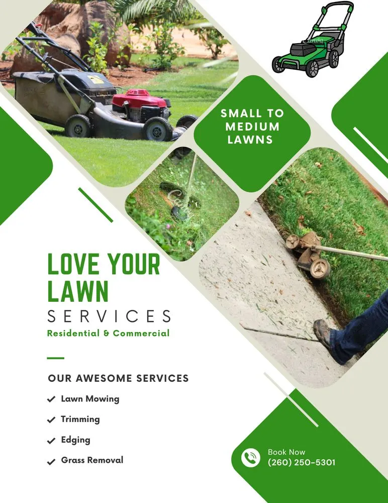 Professional lawn mowing service in Fort Wayne, IN by Love Your Lawn Sevices
