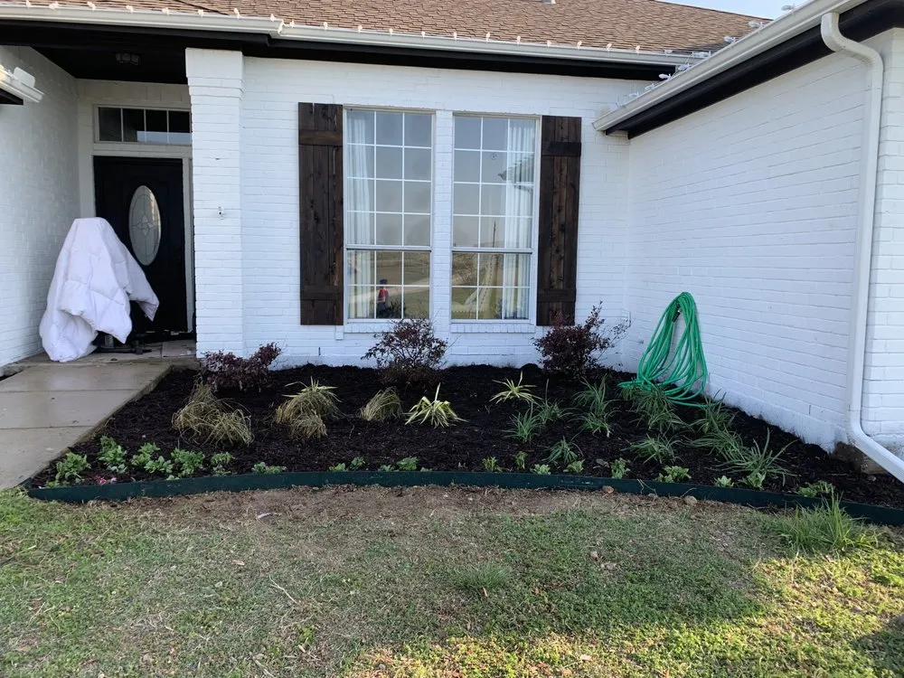 Professional outdoor landscaping in Palestine, TX by LoveLand Greenscapes