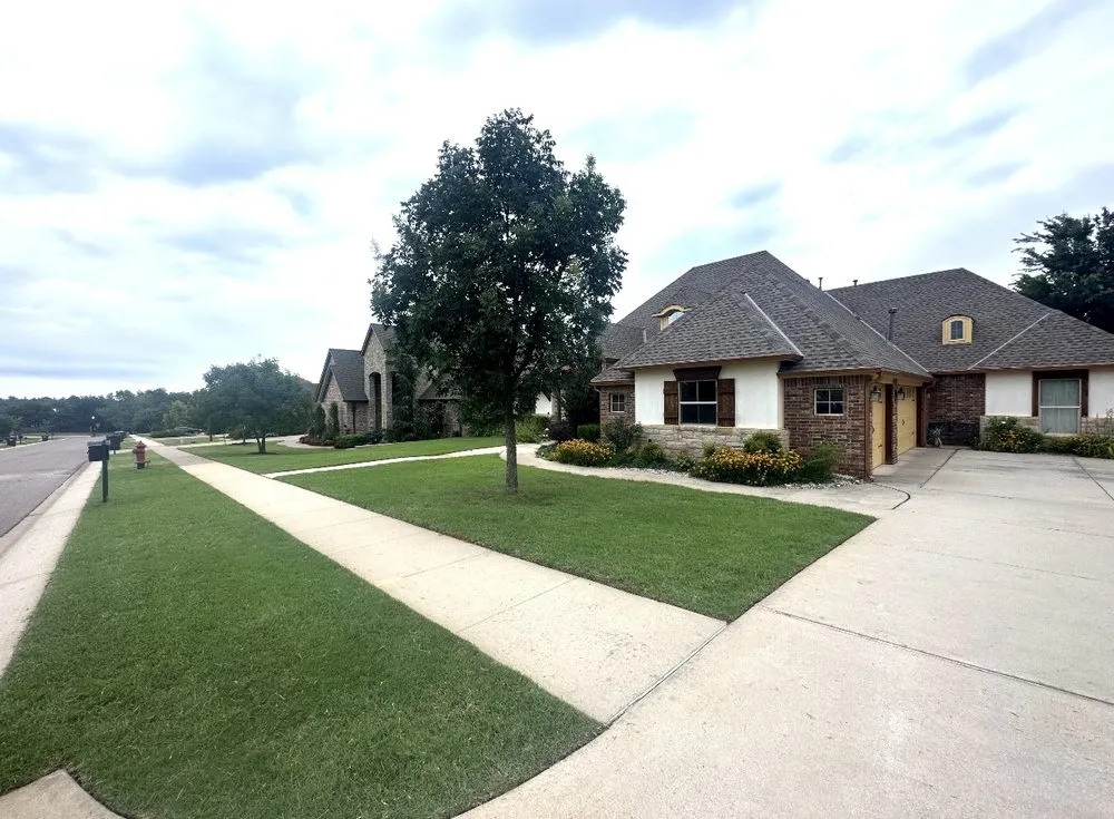 Professional landscape installation in Norman, OK by Love’s Landscaping