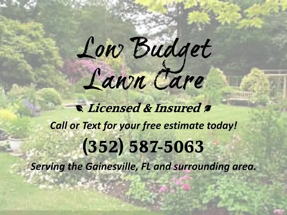 Custom outdoor landscaping near you across Gainesville, FL - Low Budget Lawn Care