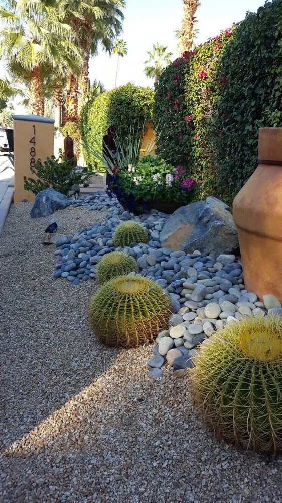 Professional landscape design for residential properties in Desert Hot Springs, CA by Low Desert Lawn Care