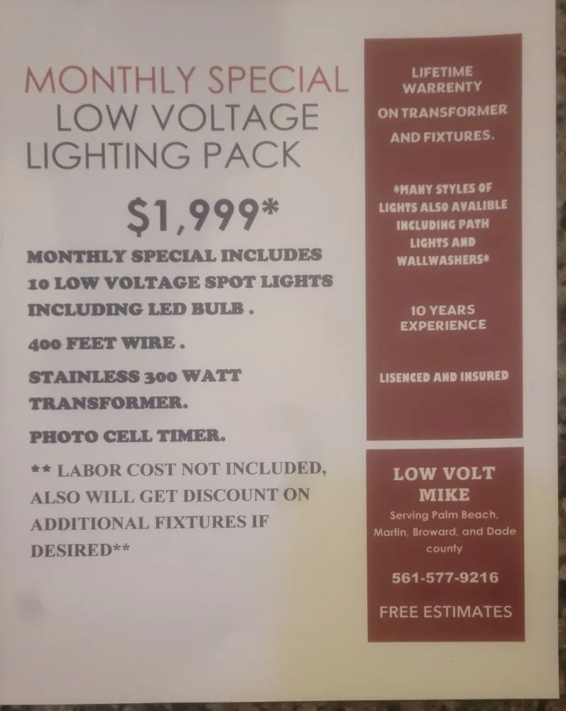 Trusted residential landscaping for outdoor upgrades in Boynton Beach, FL by Low Volt Mike