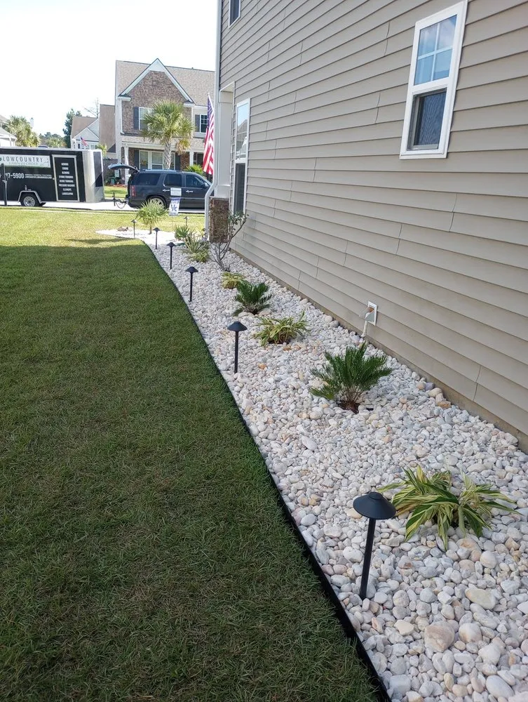 Local landscape installation in North Charleston, SC by Lowcountry Lawn In Order