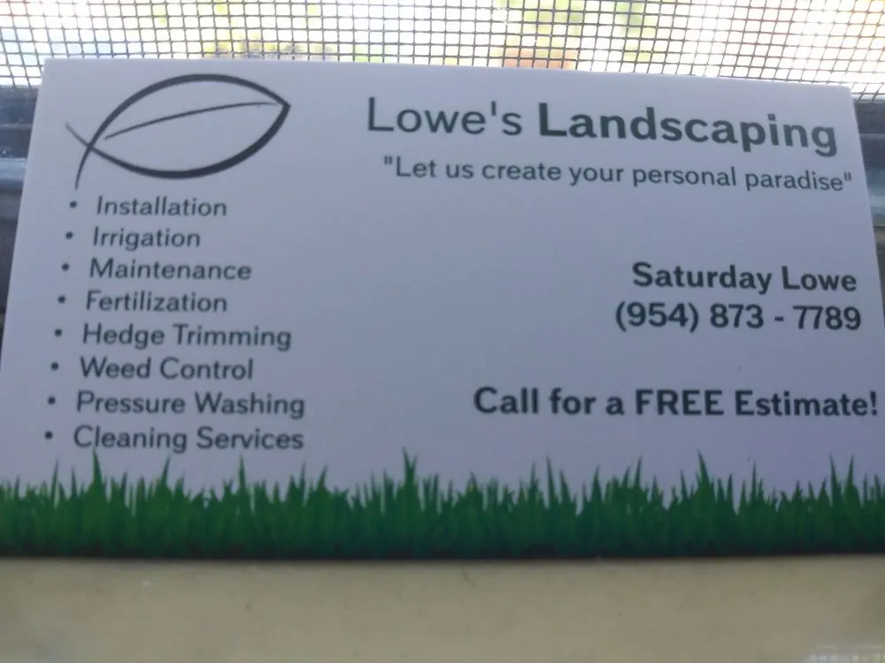 Expert yard maintenance in North Lauderdale, FL - Lowe's Landscaping and Gardener