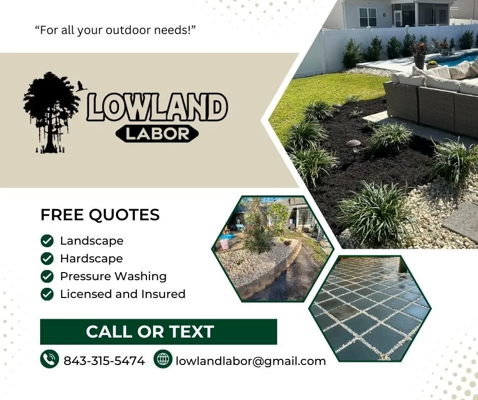 Local garden landscaping in Surfside Beach, SC by Lowland Labor
