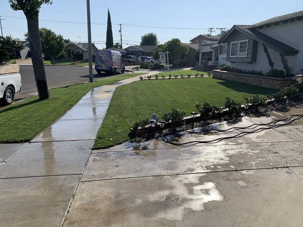 Expert outdoor landscaping with custom design across Santa Ana, CA - LP Mowing & Landscaping