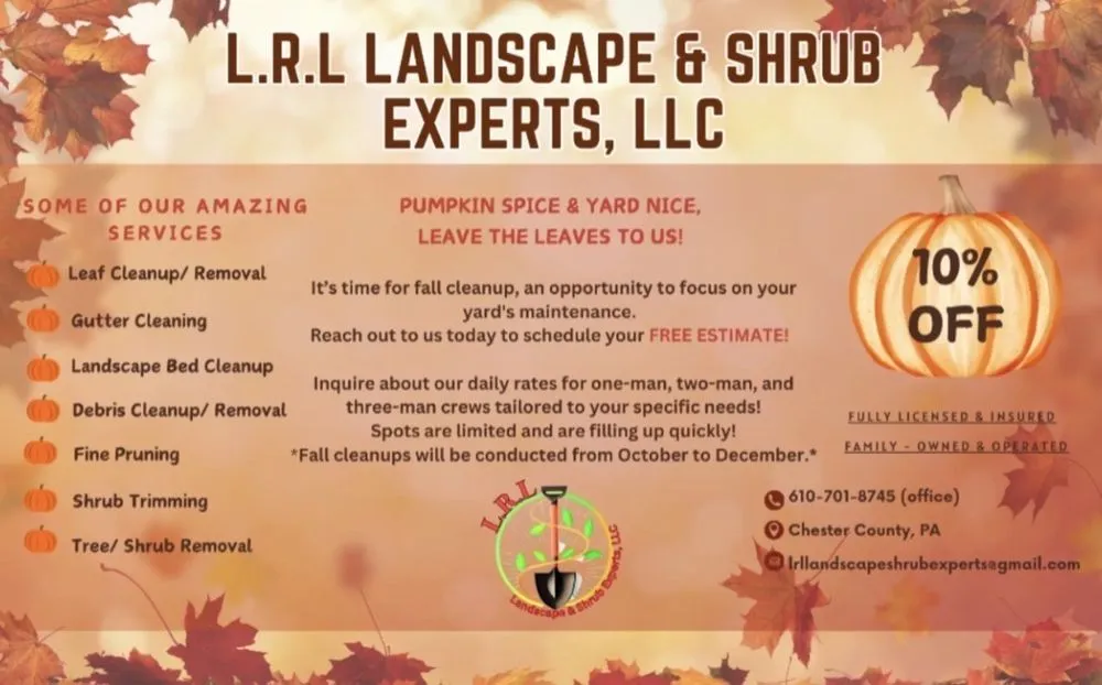 Local lawn care service for homes in West Chester, PA by LRL Landscape & Shrub Experts