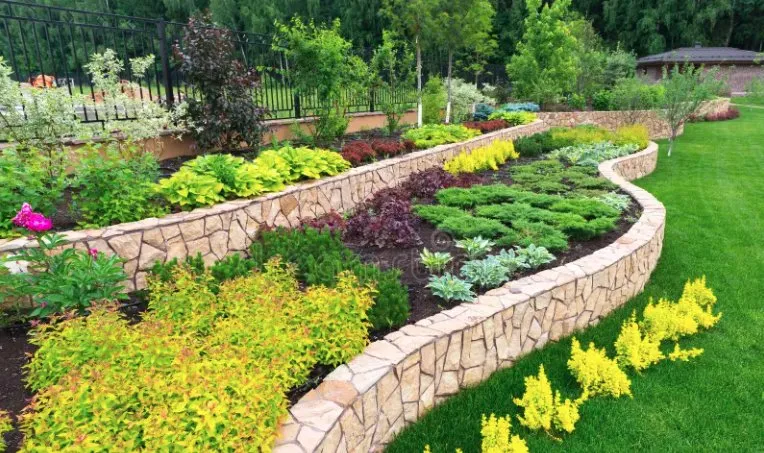 Custom garden landscaping in Cape Coral, FL by L&S Landscaping Services