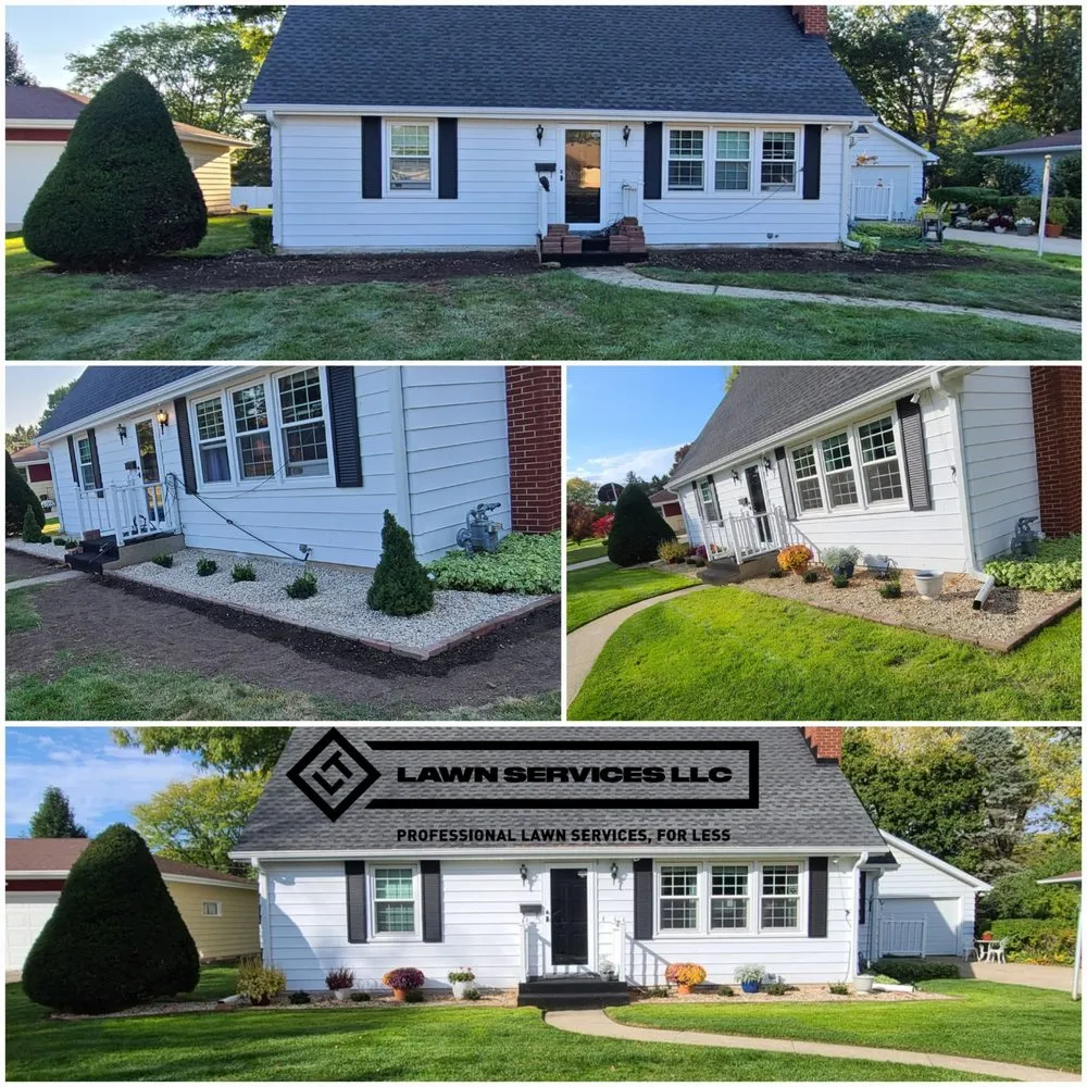 Professional landscape installation in Janesville, WI by LT Lawn Services