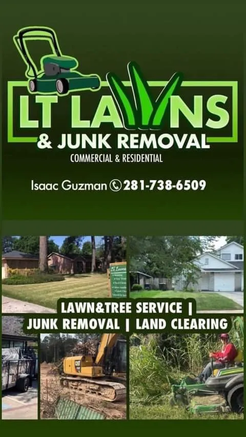 Professional lawn care service in Houston, TX by LT Lawns and Junk Removal