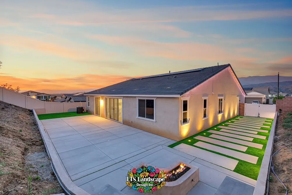 Top-rated lawn mowing service for outdoor upgrades across Corona, CA - LTS Landscape Design + Build