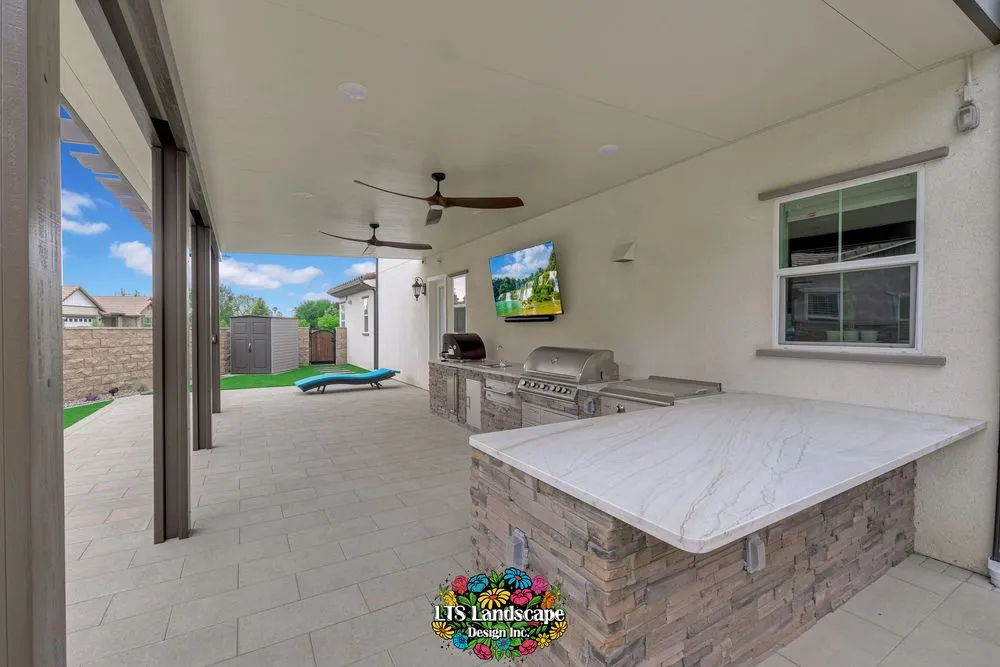 Custom landscape installation for year-round maintenance in Corona, CA by LTS Landscape Design + Build