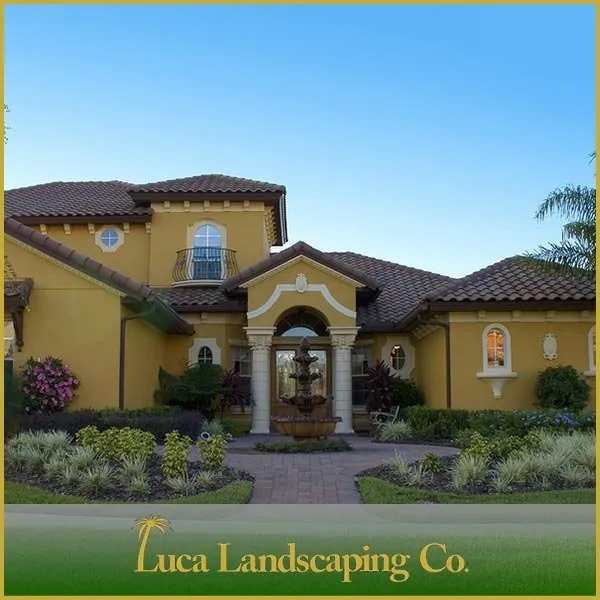 Custom outdoor landscaping in Davie, FL by Luca Landscaping