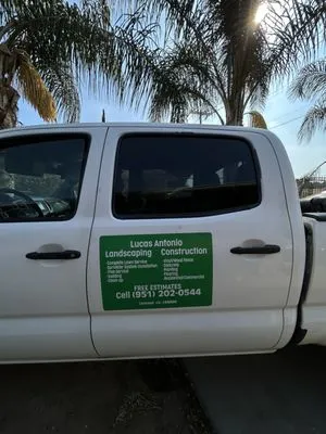 Lucas Antonio Landscaping Construction Logo