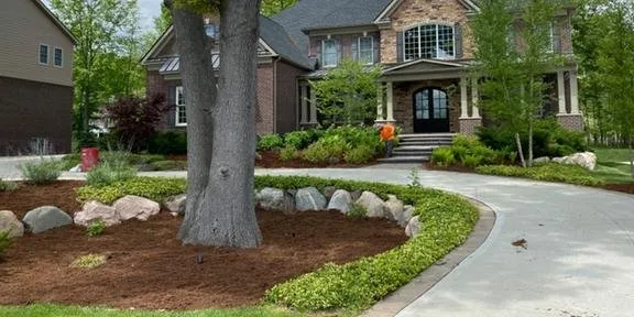 Professional yard cleanup service for homes in Saline, MI by Lucas Lawn Care