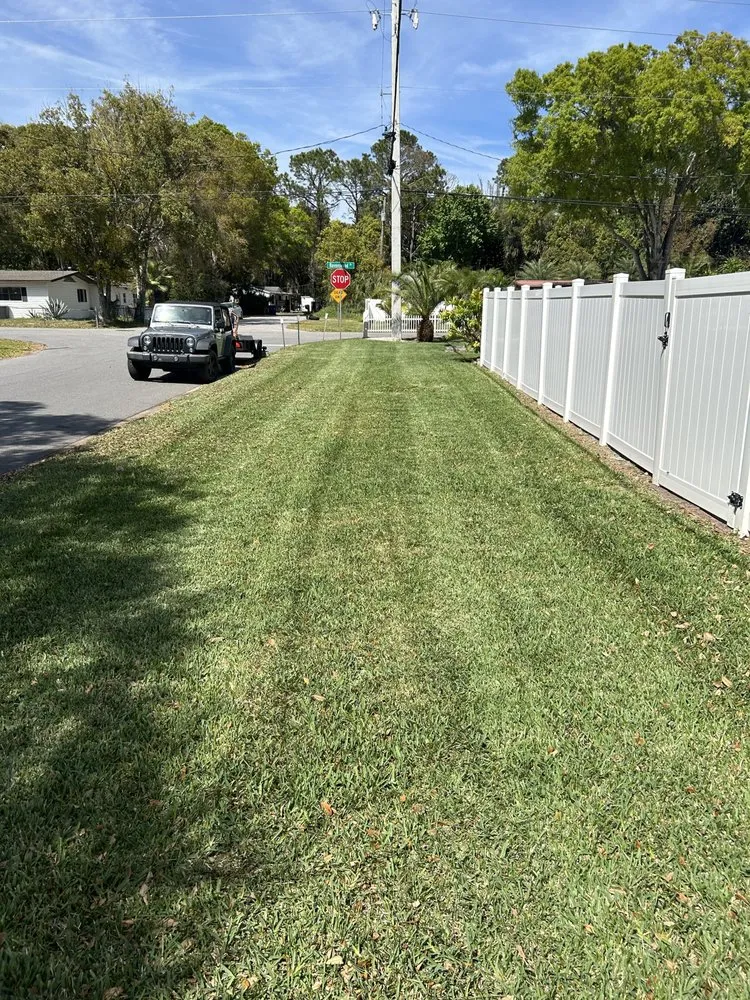 Custom lawn mowing service for homes in St. Augustine, FL by Lucas Lawn