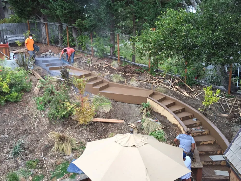 Top-rated yard cleanup service in Redwood City, CA by Luciano Concrete Construction