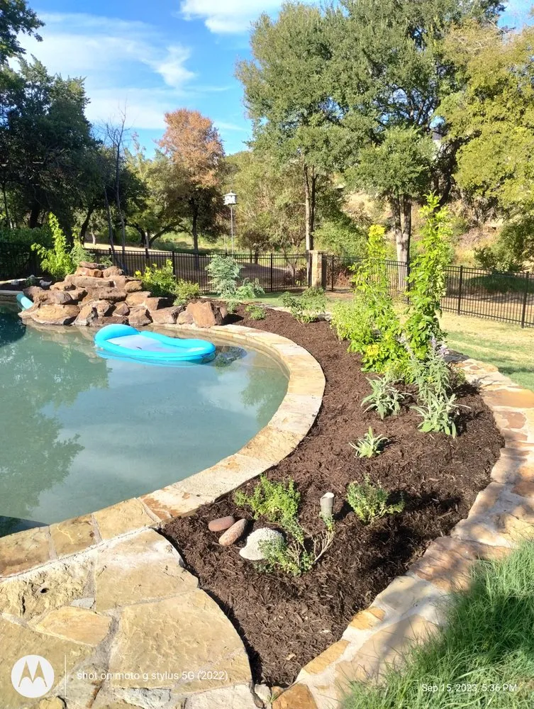 Professional lawn mowing service for year-round maintenance across Liberty Hill, TX - Lucid Landscaping