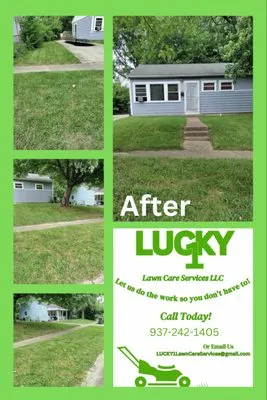 Lucky 1 Lawn Care Services Logo