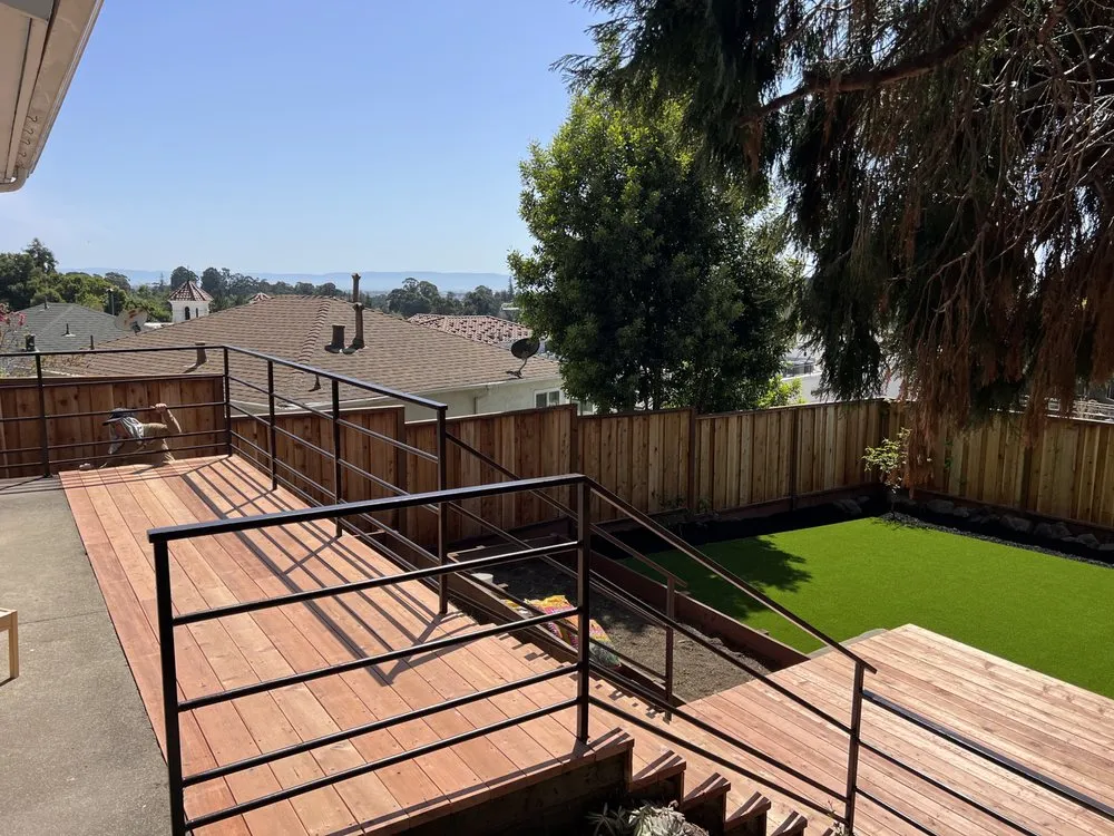 Custom landscape installation for residential properties in San Leandro, CA by Lucky Star Landscaping