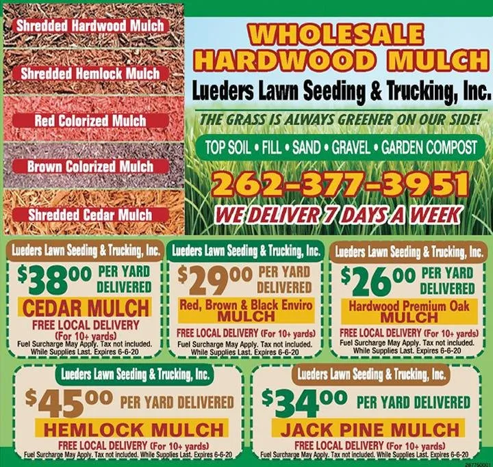 Reliable landscape installation for year-round maintenance in Cedarburg, WI by Lueder's Lawn Seeding & Trucking