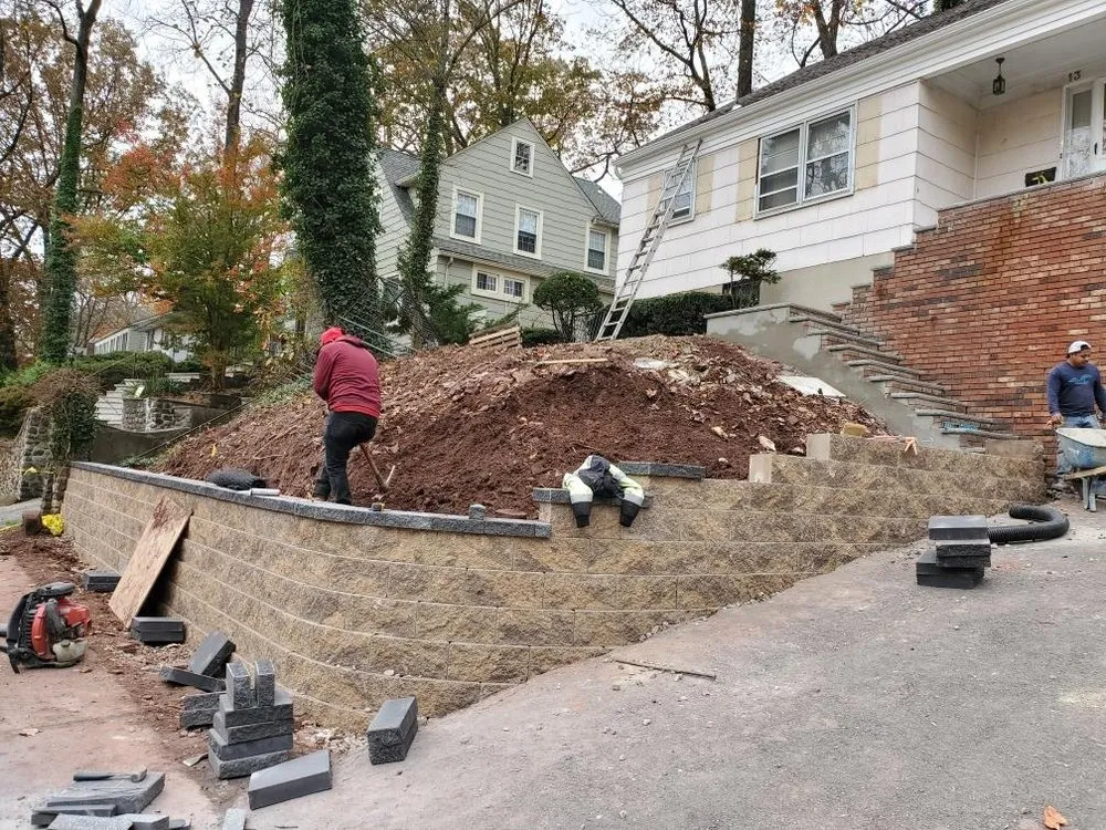 Local garden landscaping in Orange, NJ by Luigi General Contractors Paving & Landscaping