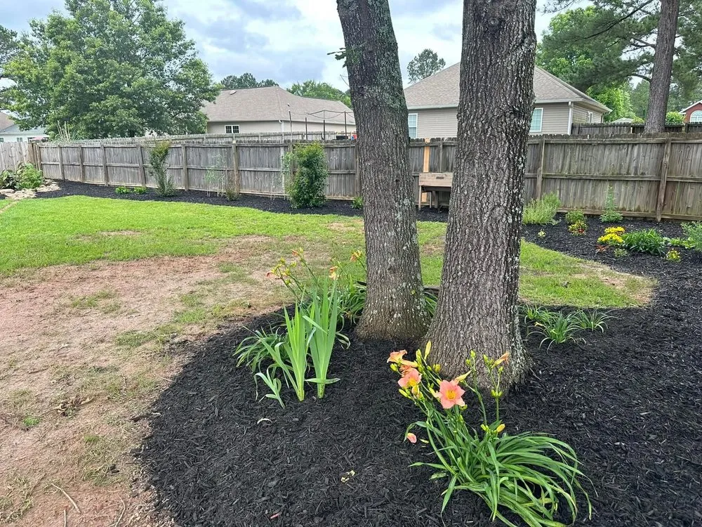 Local landscape installation in Kathleen, GA by Luis Barajas Lawn Care and Tree Services