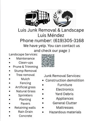 Luis Junk Removal and Landscape Logo