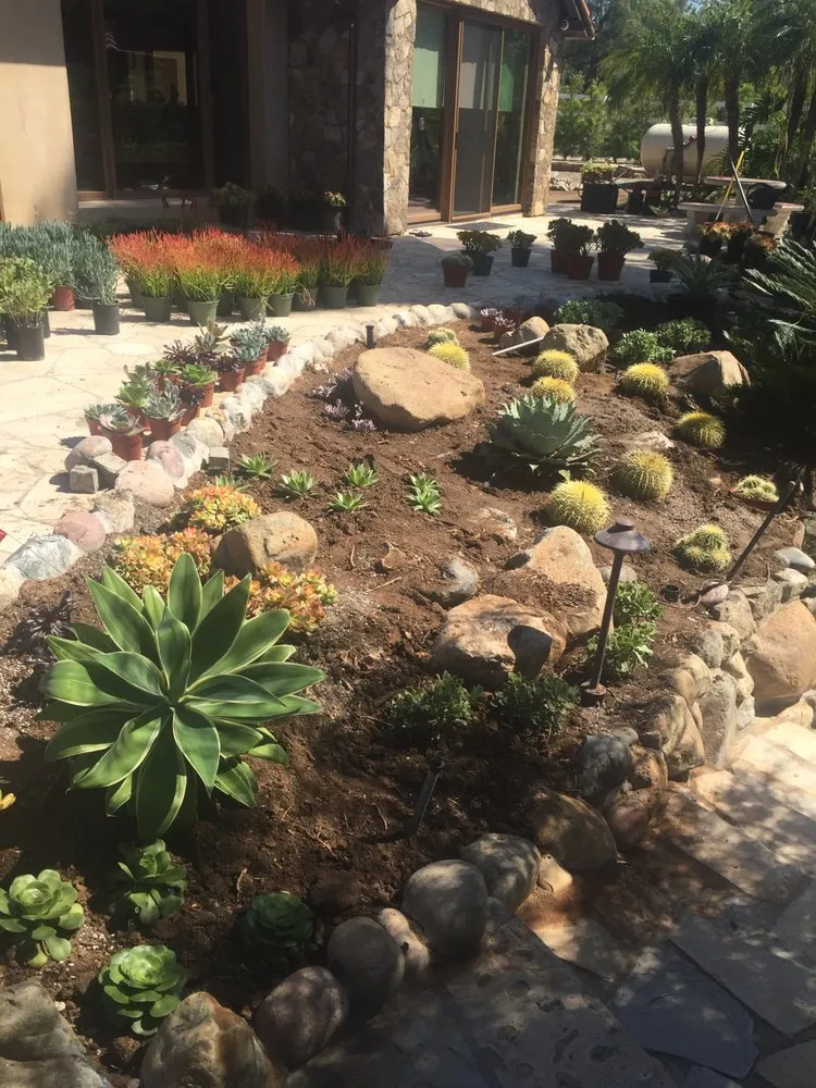 Custom outdoor landscaping in Encinitas, CA by Luis Landscaping Services