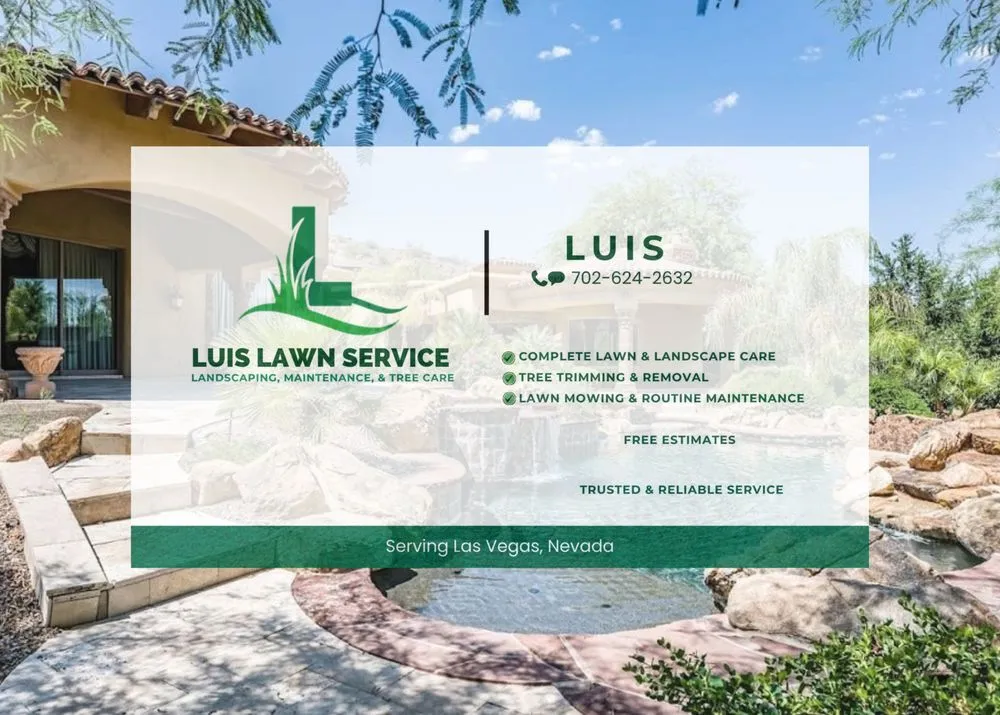 Custom garden landscaping for year-round maintenance across Las Vegas, NV - Luis Lawn Services
