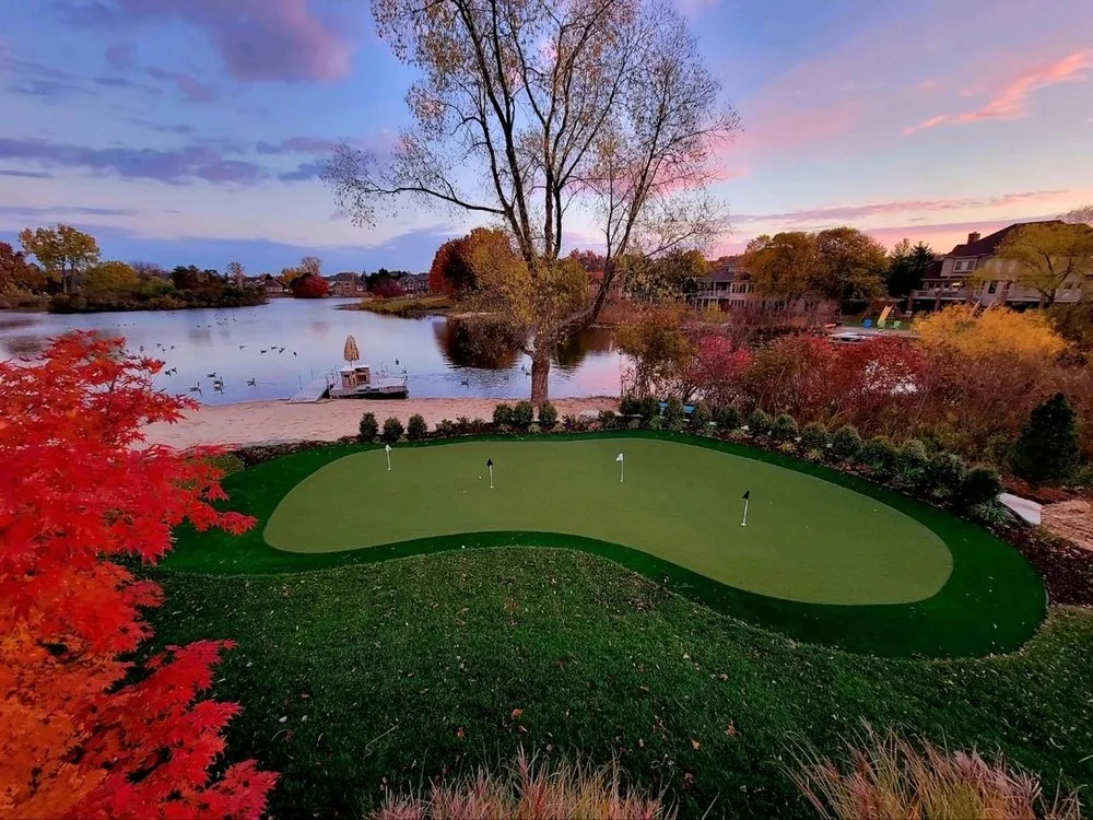 Custom landscape installation in Haslett, MI by Luke Landscape Company