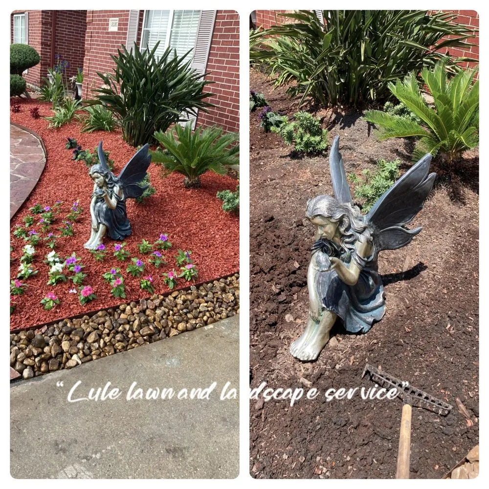 Custom lawn mowing service for residential properties in Beaumont, TX by Lule Lawn Service