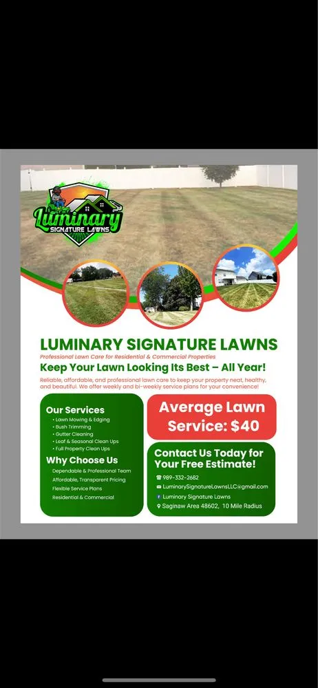 Custom residential landscaping for year-round maintenance in Saginaw, MI by Luminary Signature Lawns